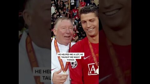 CR7 about Sir Alex Ferguson 💎