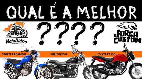 Chopper Road, Horizon 150 ou CG 160: qual é a melhor?