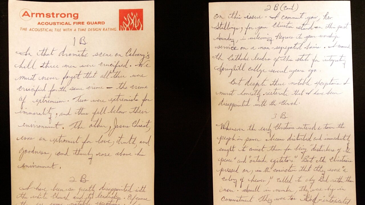 'Letter from Birmingham Jail': The injustice of silence