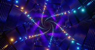 👍 background video for tiktok (VJLOOP NEON tunnel with neon spheres)