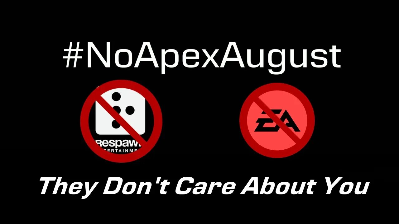 I love Apex. That's why I'm not playing it. #NoApexAugust