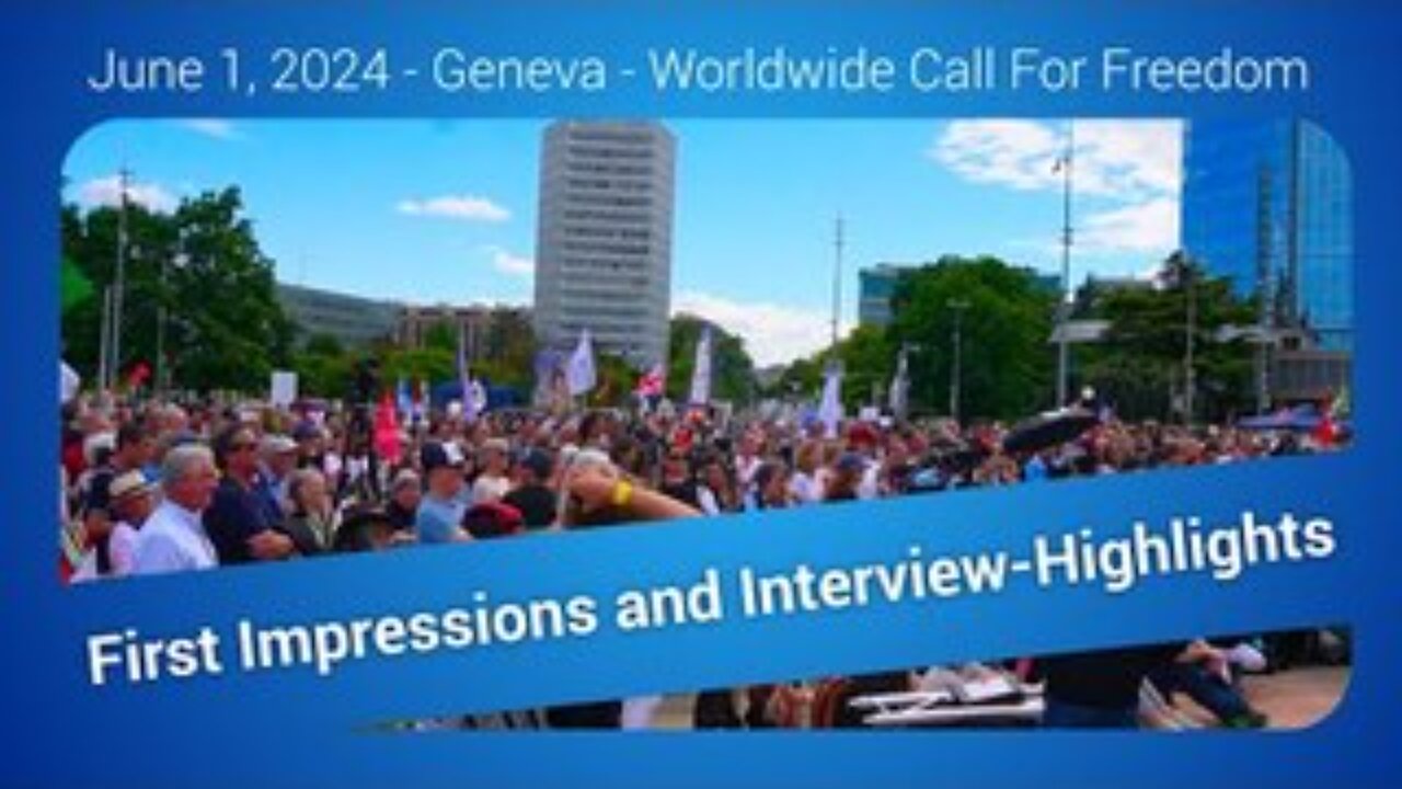 Covid Crimes Exposed at Freedom Rally in Geneva, June 1st 2024 - Interview Highlights | kla.tv/292..