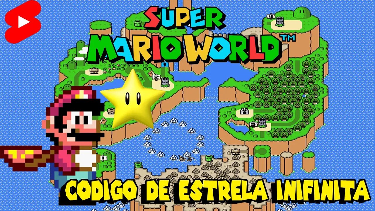 Código de Estrela Infinita no Super Mario World #shorts