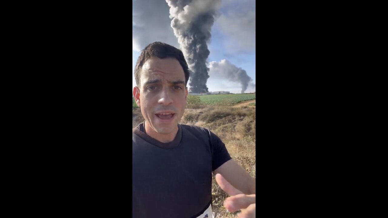 Reporter talks about the rocket fire into Israel