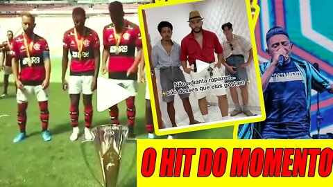 JOGADORES DO FLAMENGO DANÇAM O CONTO DE FADAS DE ELIAS MONKBEL APÓS TITULO!!