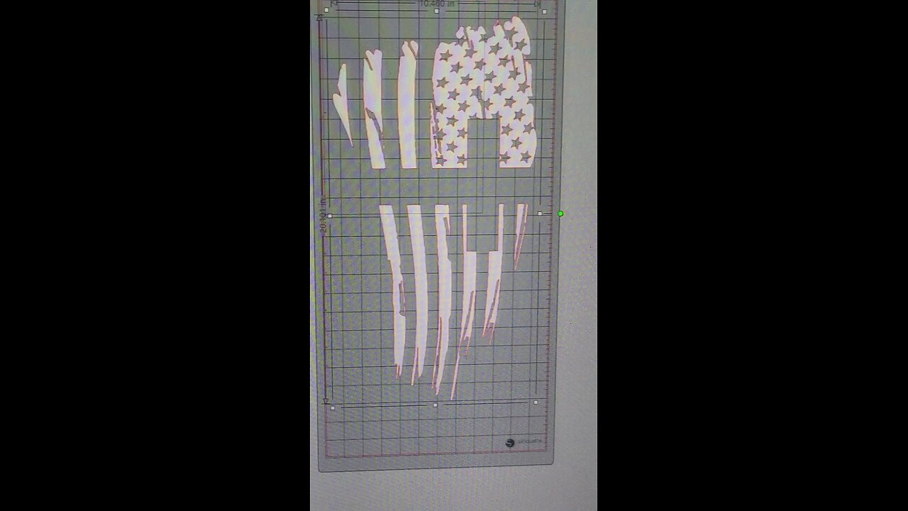 us tattered flat with the cross