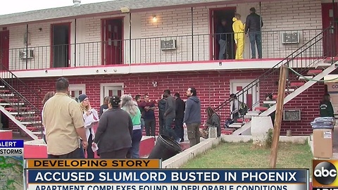 Accused slumlord busted in Phoenix after restidents found in deplorable conditions