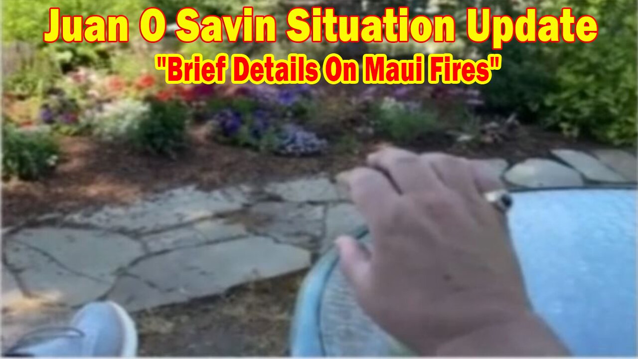 Juan O Savin Situation Update: "Brief Details On MAUI FIRES"