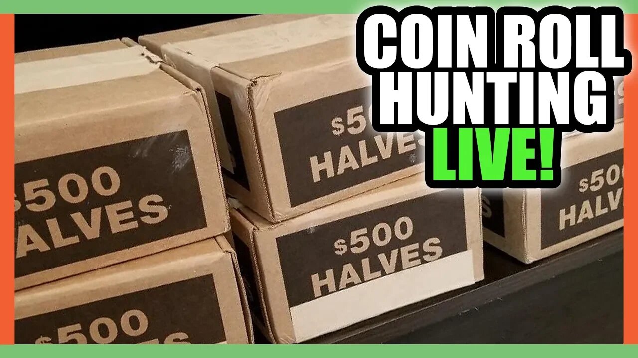 COIN ROLL HUNTING HALF DOLLARS FOR RARE SILVER COINS!!