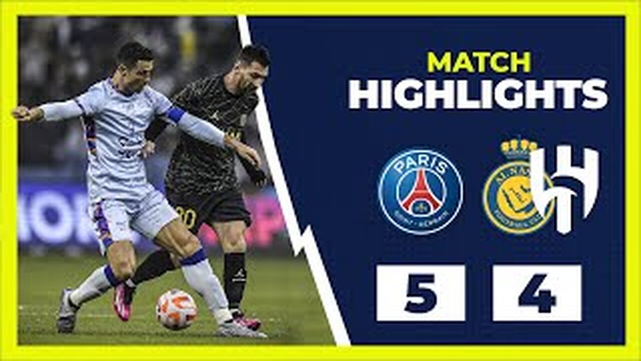 MESSI VS CR7 | PSG 5-4 Riyadh All-Star | Highlights