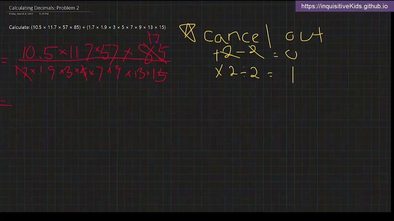 Calculating Decimals: Problem 2