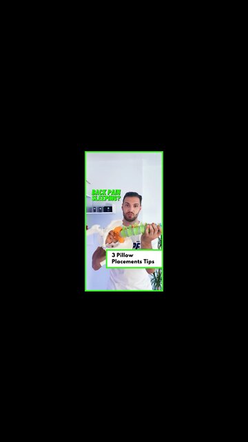 😰 Back Pain At Night? 3 Pillow Placements You Need #shorts