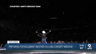 Inclement weather could impact Cincinnati's Garth Brooks, The Who concerts