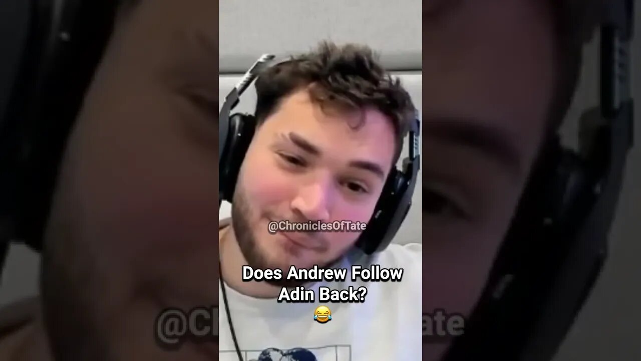 Adin Ross Asks Andrew Tate An Awkward Question😂