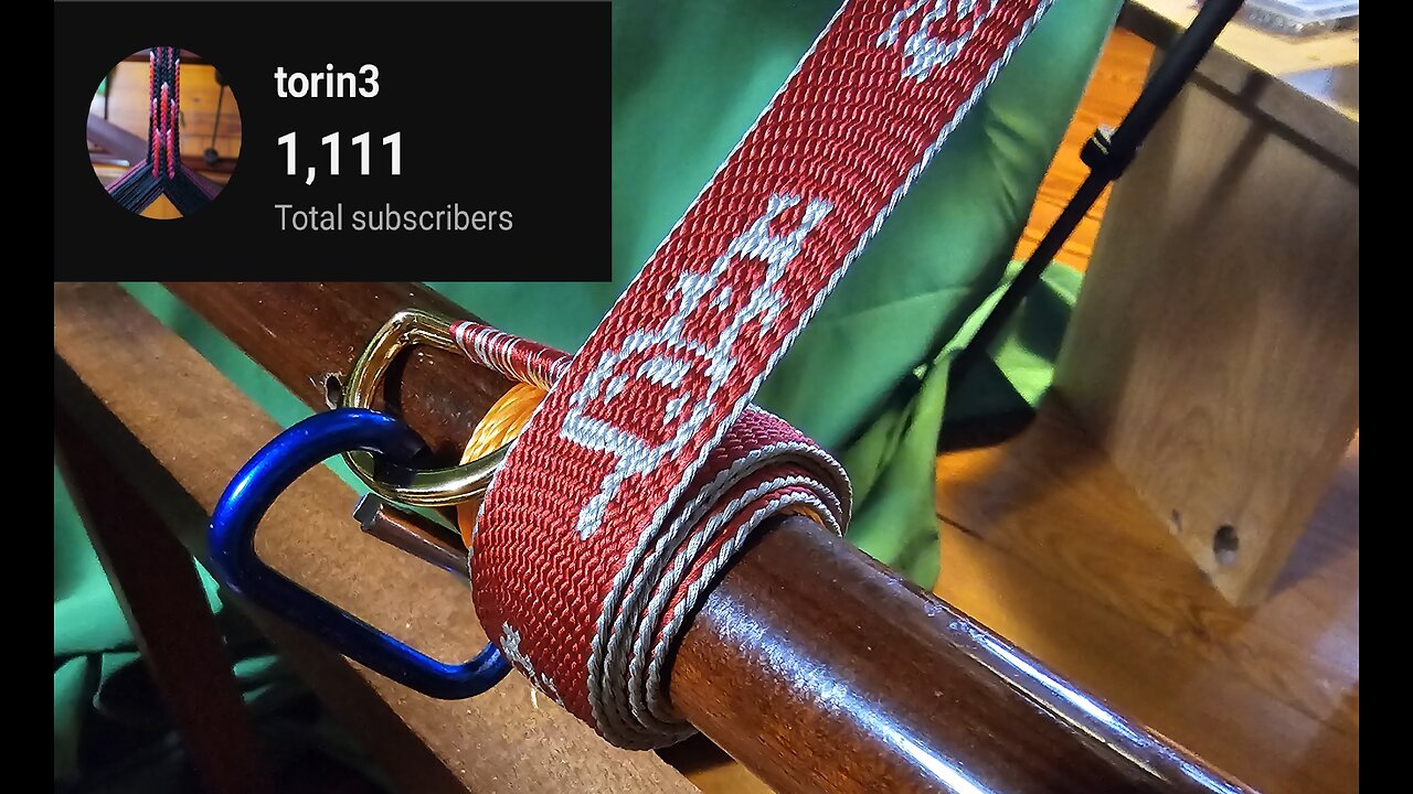 Kumihimo - Takadai Braiding Stream - 89 -Law and Lumber edition - Eleventy-eleven subs celebration.