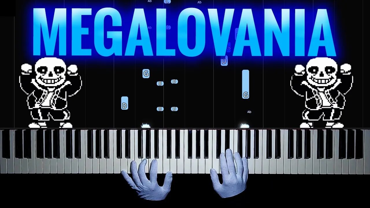 Megalovania - Undertale | EASY Piano - Hands Tutorial