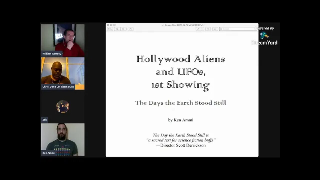 Author Ken Ammi discusses his book Hollywood Aliens and UFO's, 1st Showing