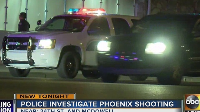 PD: Officials searching for gunman after person shot in central Phoenix