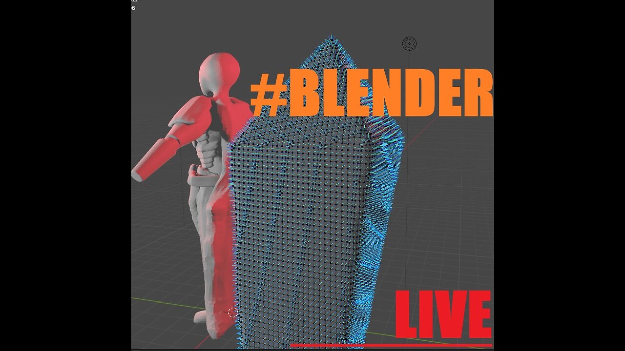 Building My Character In Blender LIVE *** STREAM ***