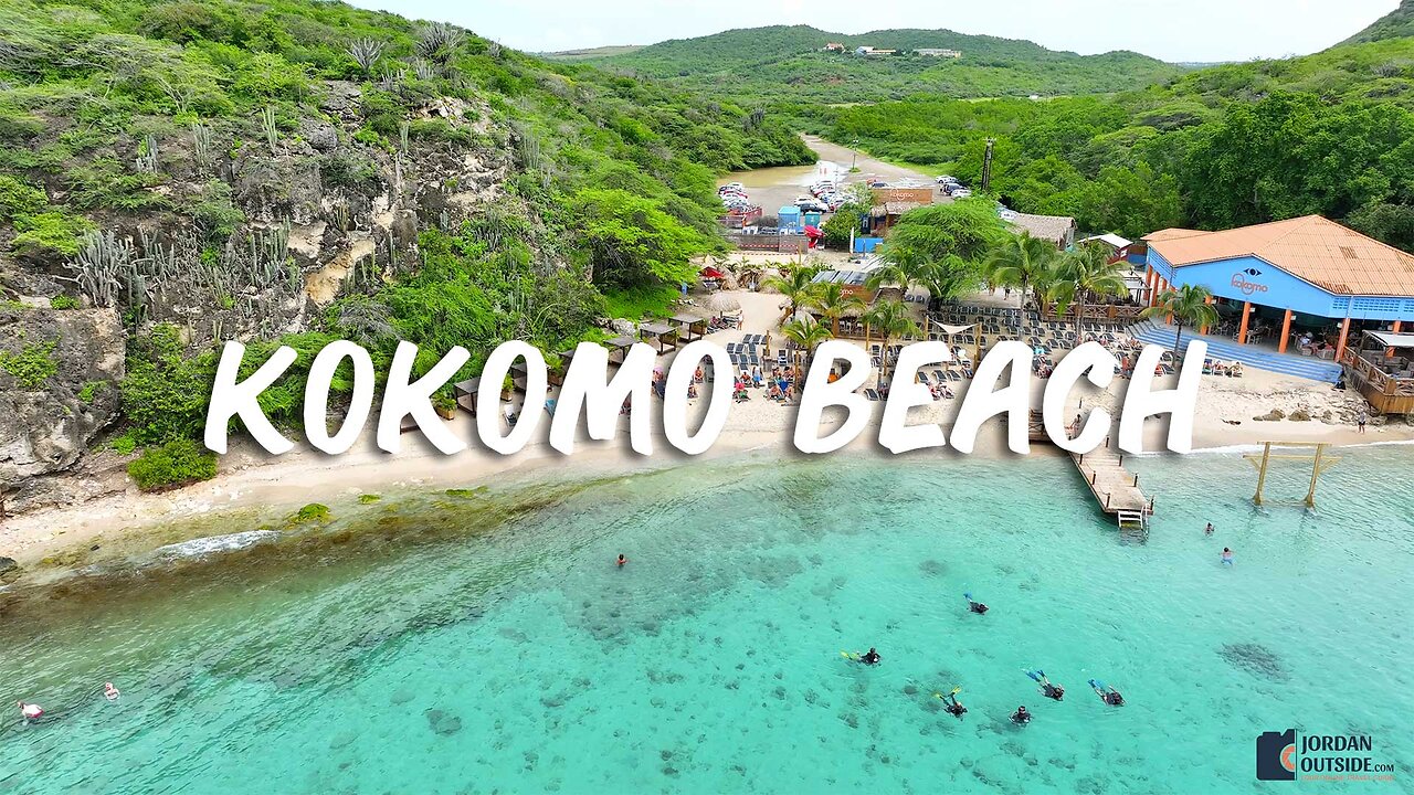 Kokomo Beach, Curacao has amazing snorkeling, a beautiful beach, and a restaurant.