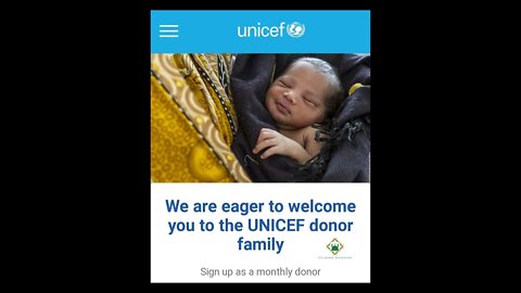 UNICEF DONET FAMILY. Donet same money. Please donet. OG Islamic motivation #unicef