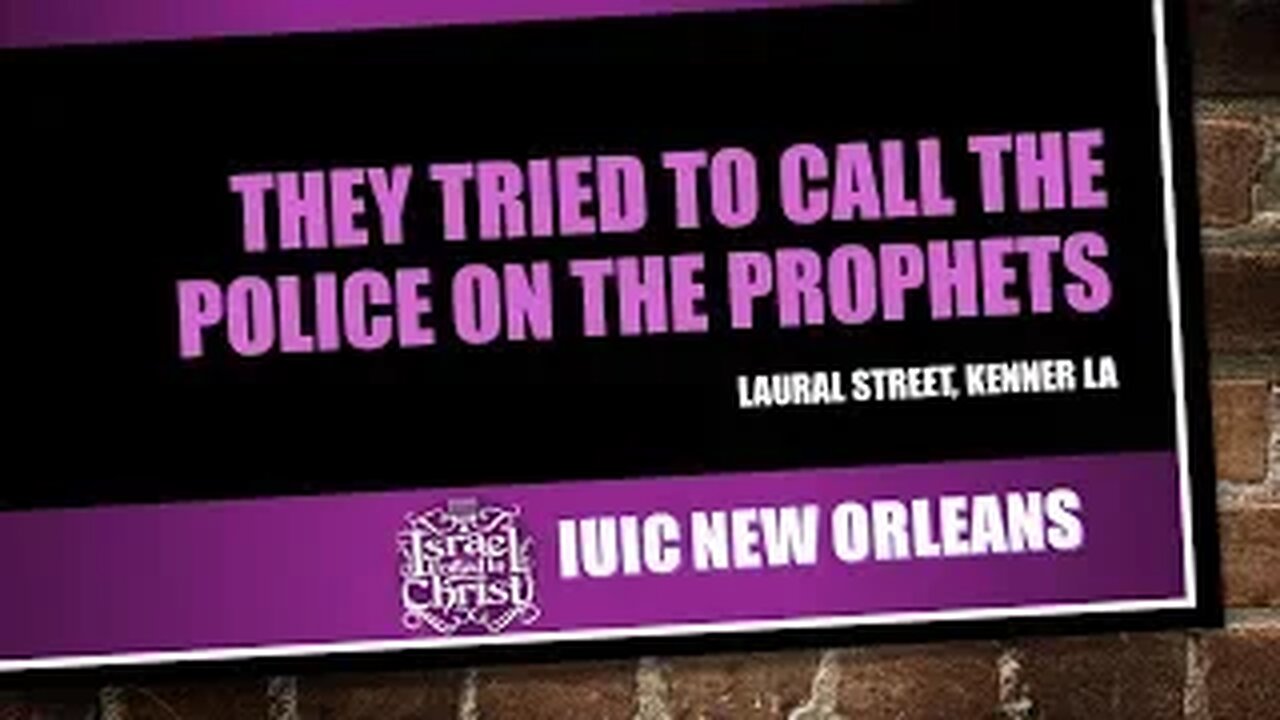 The Israelites: They TRIED to call The Police on The Prophets