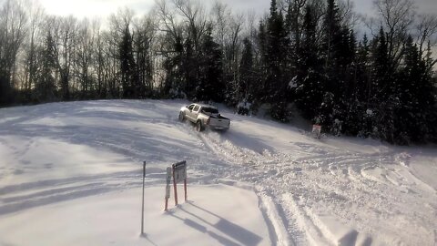 2008 taco playing in the snow