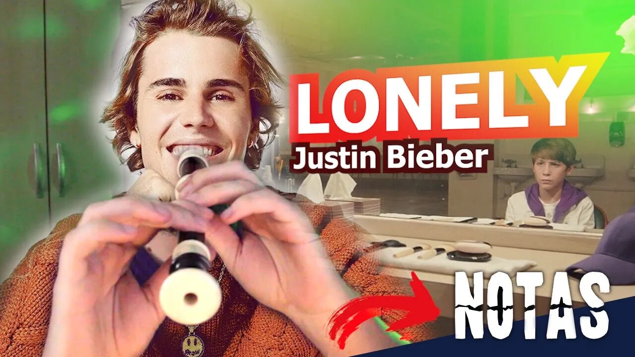 Como tocar LONELY do JUSTIN BIEBER na flauta doce (Notas fáceis)