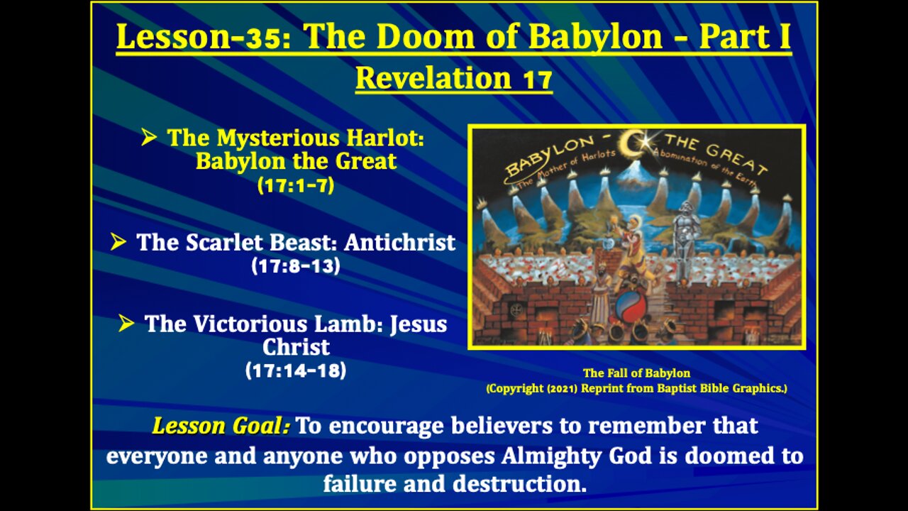 Revelation Lesson-35: The Doom of Babylon - Part I