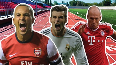 Fastest Footballers XI | Bale, Walcott & Bellerin