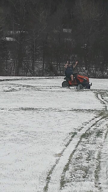 Snow mowing