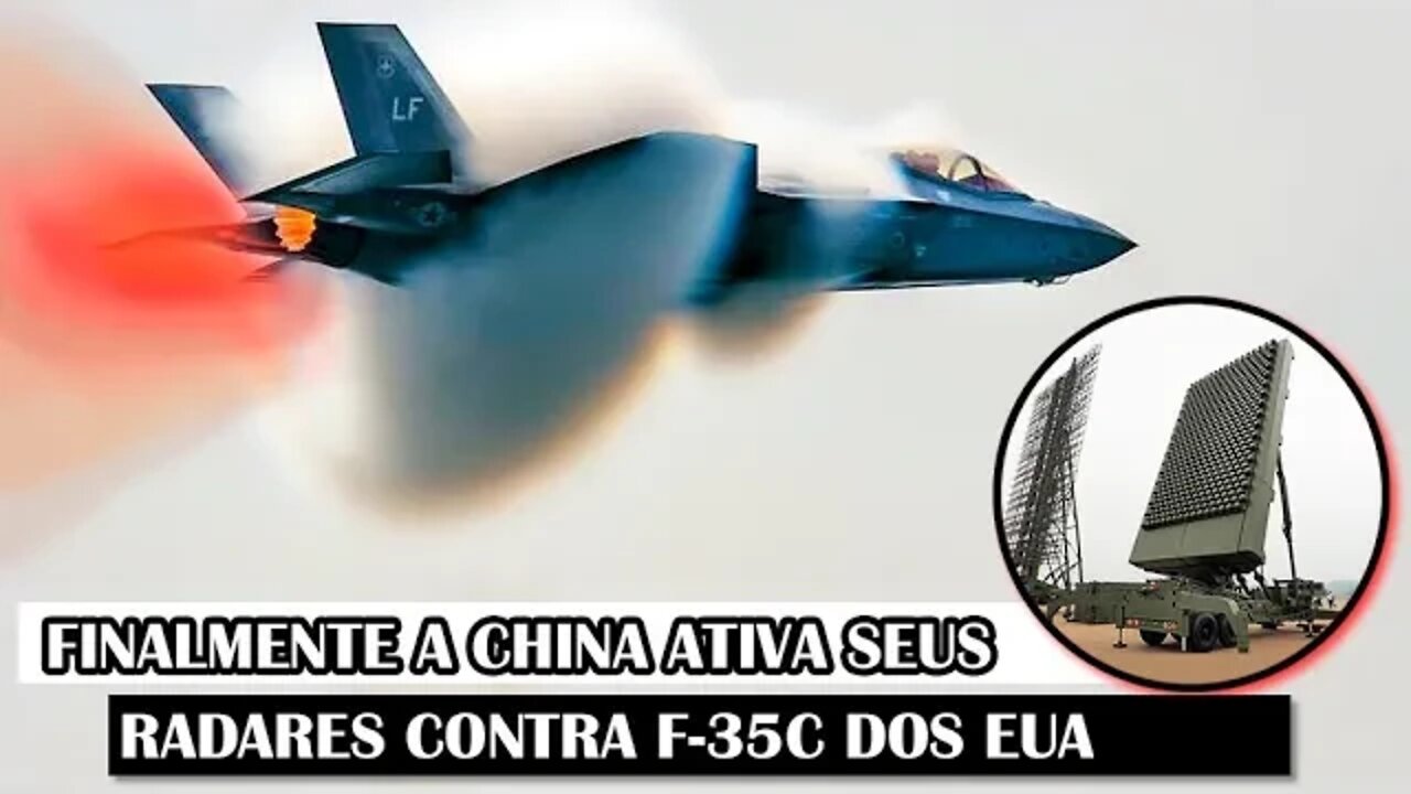 Finalmente A China Ativa Seus Radares Contra F-35C Dos EUA