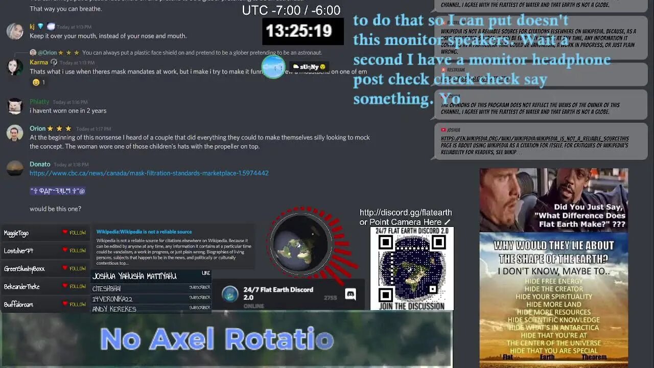 24/7 flatearth discord