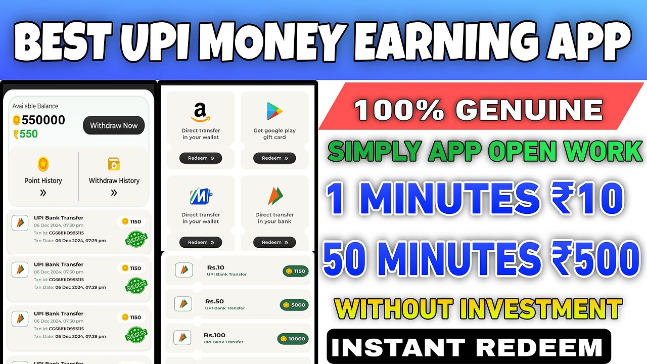 EARN DAILY 100RS INSTANT | BEST UPI MONEY EARNING APP 2024 | CASHGURU APP | NEW EARNING APP TODAY