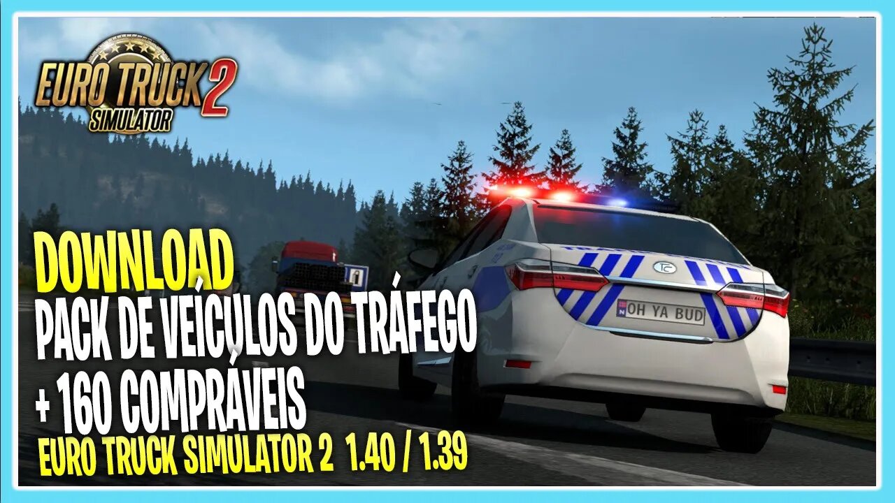 PACK COM 160 VEÍCULOS PARA EURO TRUCK SIMULATOR 2 VERSÃO 1.40 / 1.39