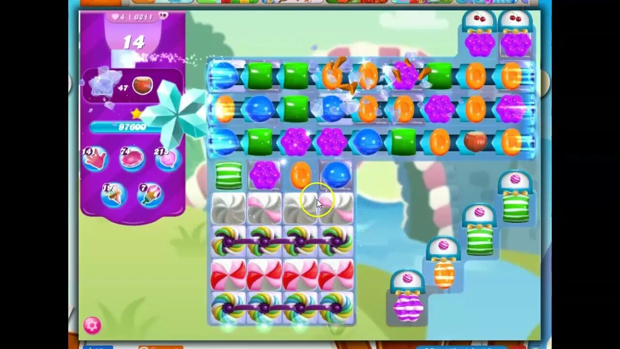 Candy Crush Level 6211 Talkthrough, 20 Moves 0 Boosters