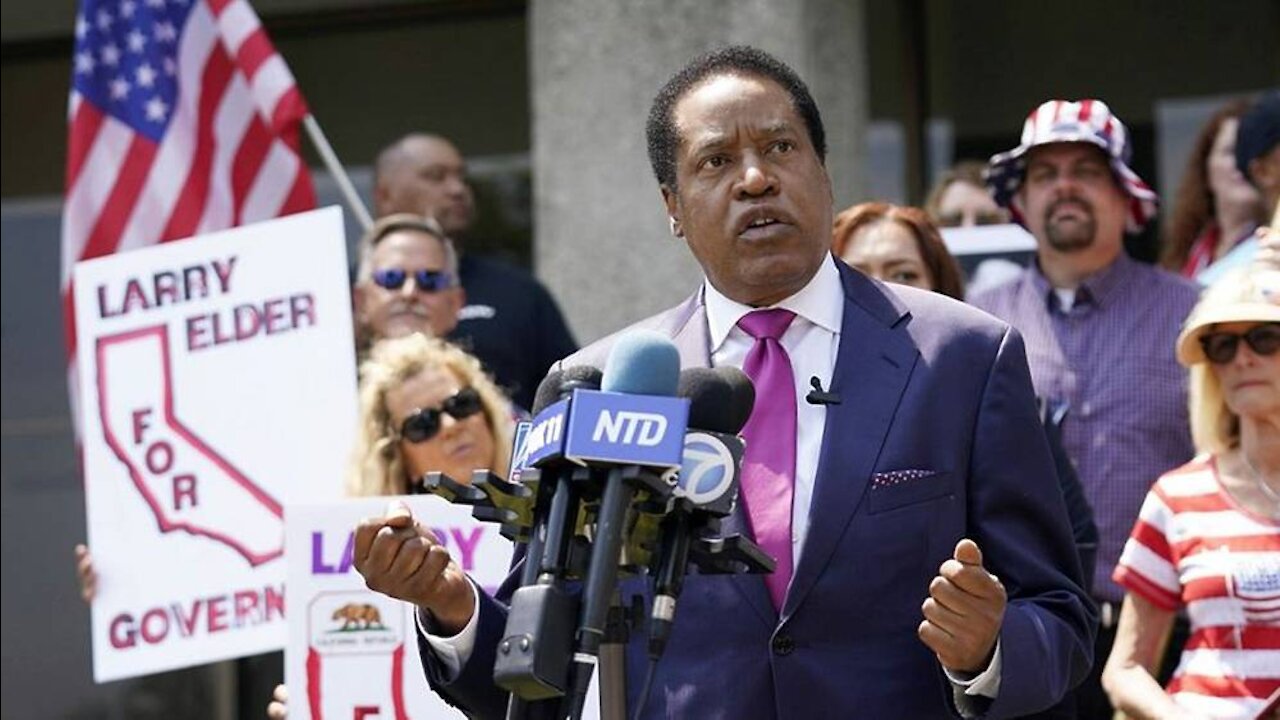 Larry Elder Banned From Running Against Gavin Newsome And Caitlyn Jenner -