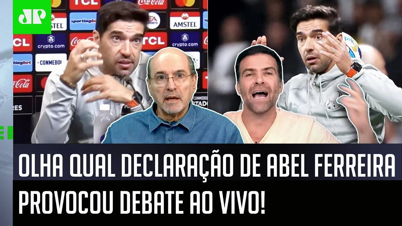 "O Abel Ferreira DESAFIOU os repórteres! Gente, essa DECLARAÇÃO dele..." VEJA DEBATE sobre Palmeiras