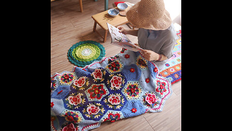 Frida's Flowers Crochet Blanket