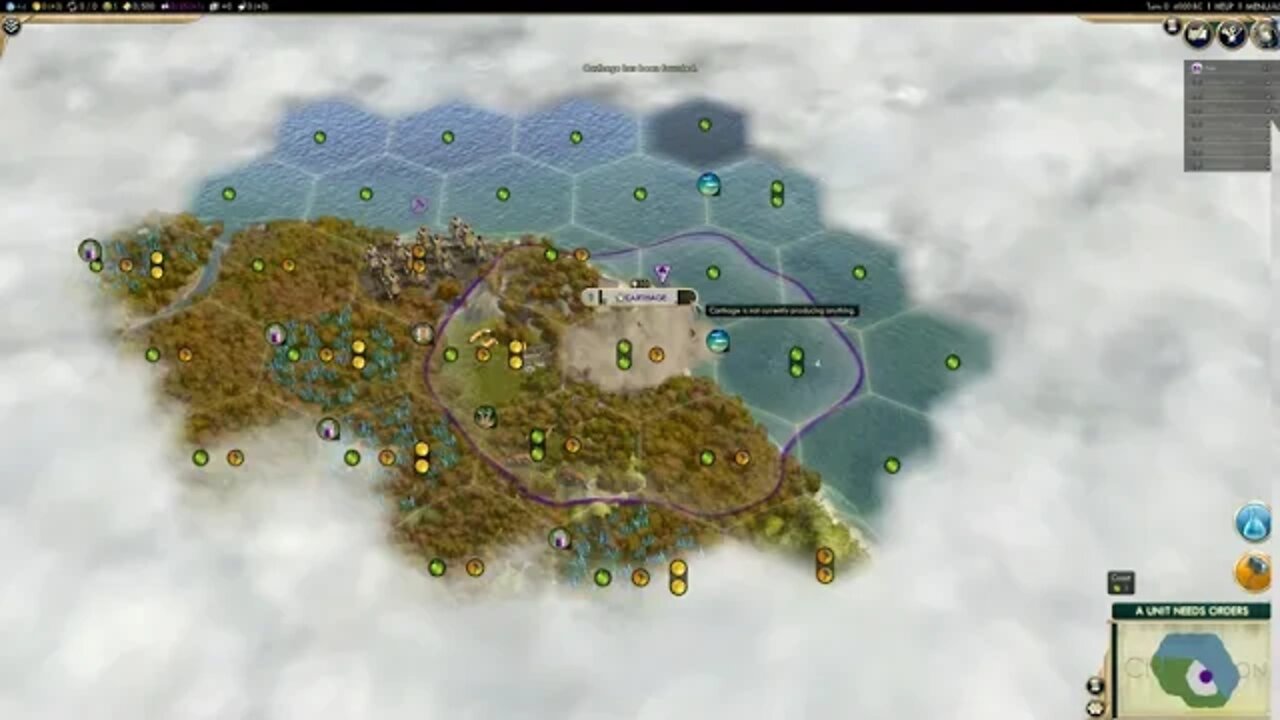 Civilization 5 Brave New World: Dido - Carthaginian Empire - 1440p No Commentary