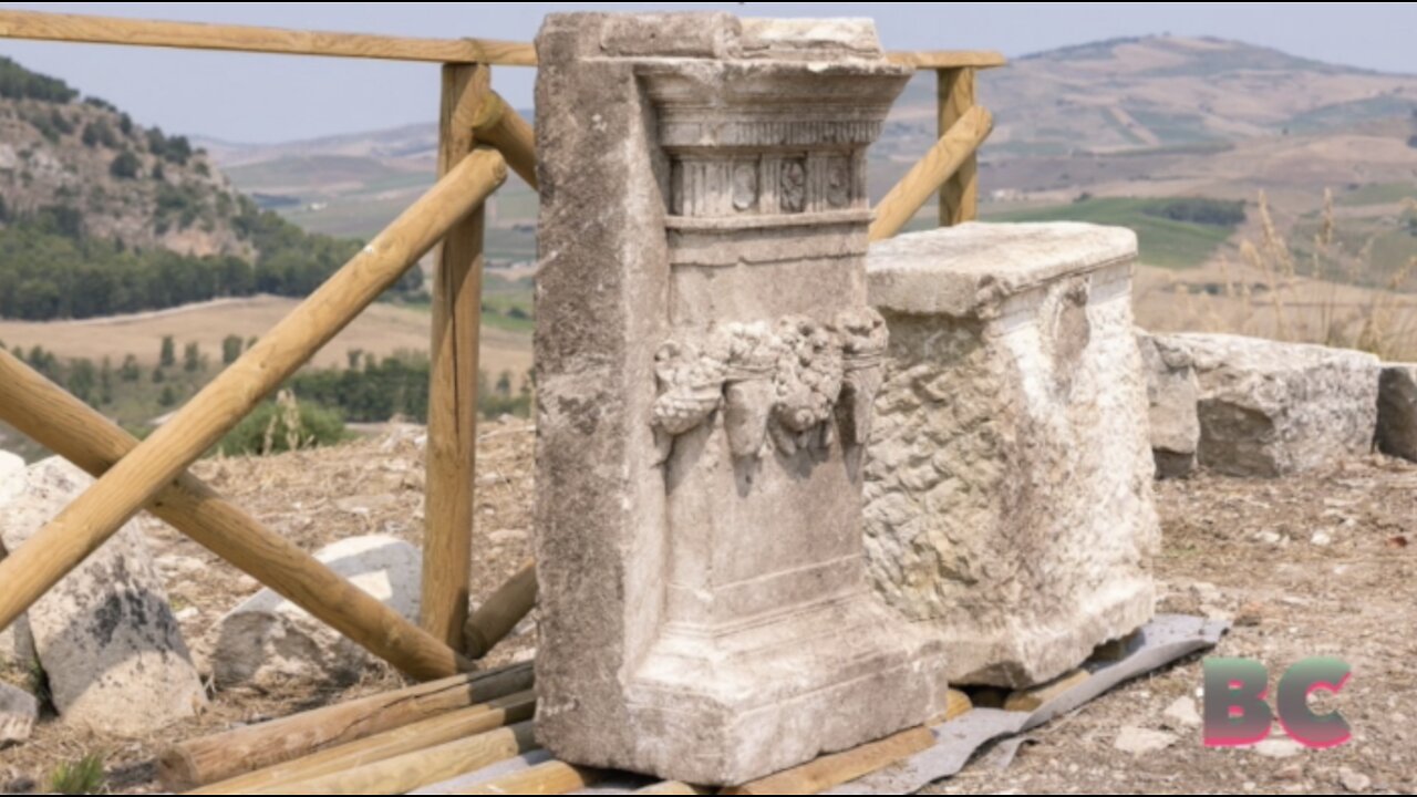 Ancient Greek altar unearthed at archaeological site in Sicily