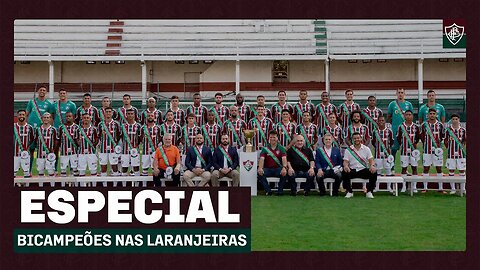 ELENCO E PATROCINADORES CELEBRAM BICAMPEONATO CARIOCA NAS LARANJEIRAS