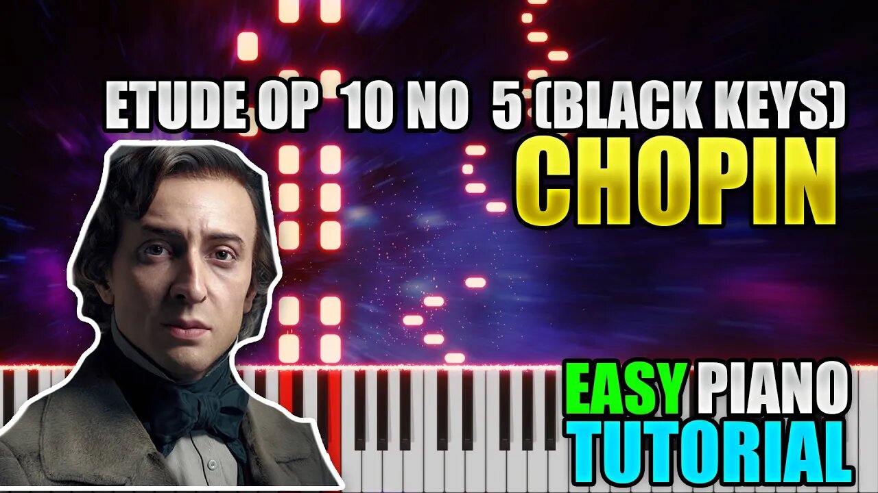 Etude Op 10 No 5 (Black Keys) - Chopin | Easy Piano Tutorial