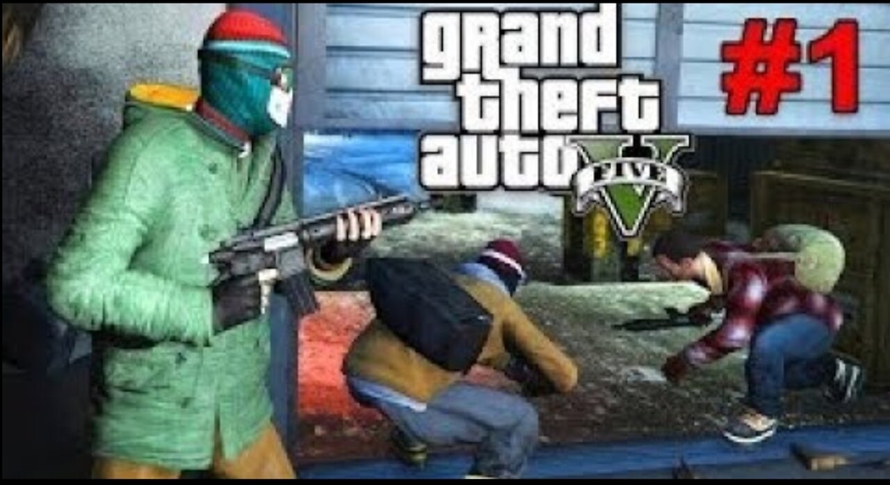 GTA V ___ First Mission_____ Bank Robbery