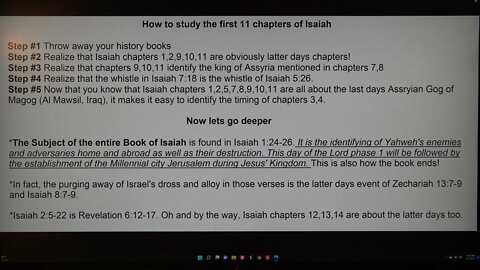 How to study the first 11 chapters of Isaiah