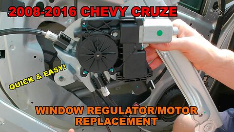 2008-2016 Chevy Cruze Window Regulator & Motor Replacement - Quick & Easy