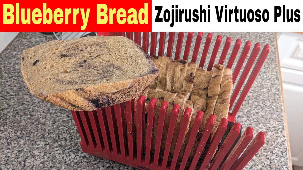 Blueberry Almond Flour Whole Wheat Bread, Zojirushi Breadmaker