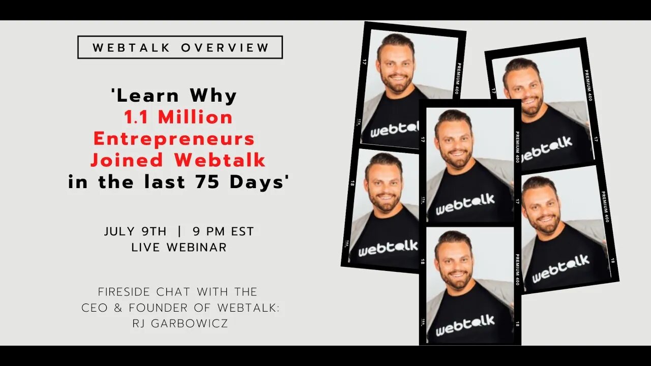 Learn Why 1.1 Million Entrepreneurs Joined Webtalk in the last 75 days