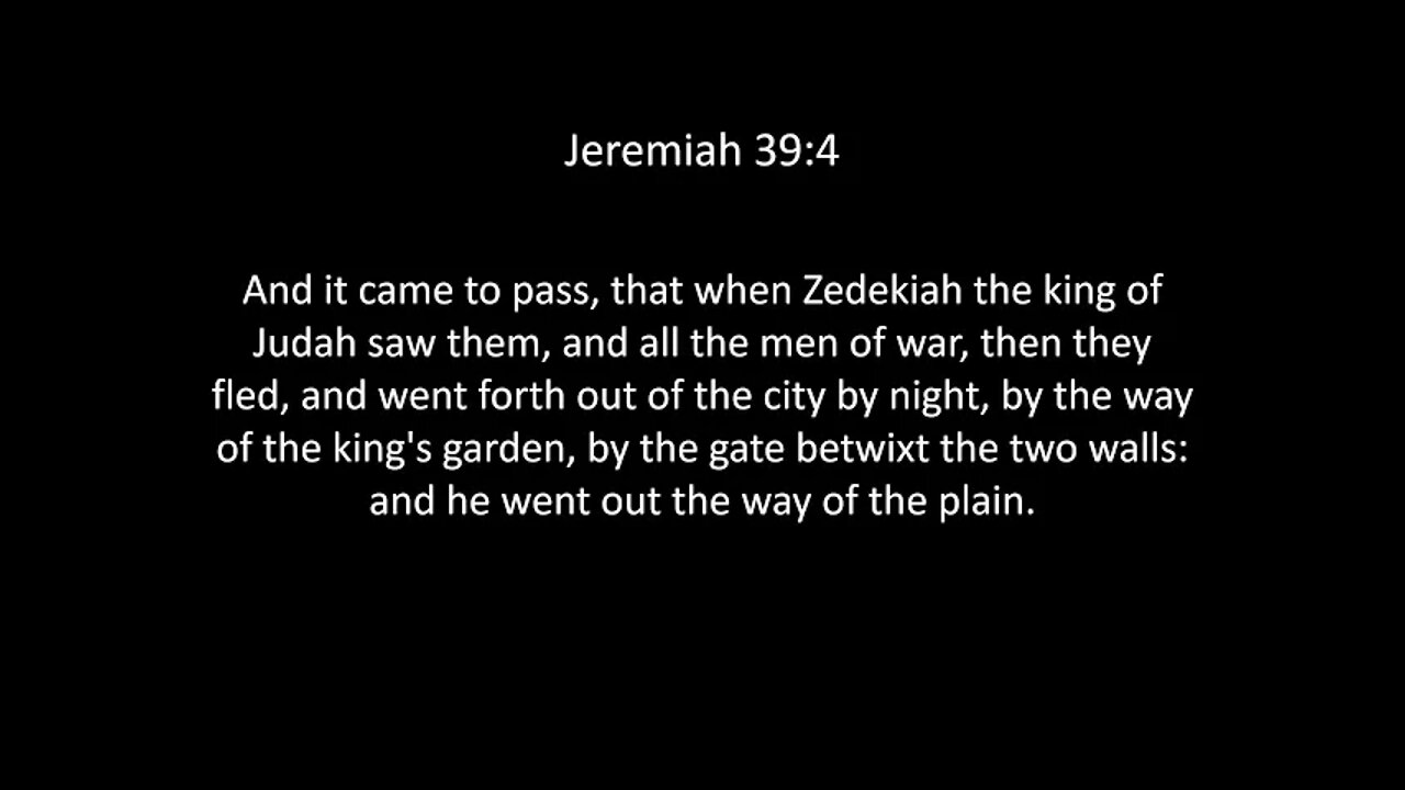 Jeremiah Chapter 39