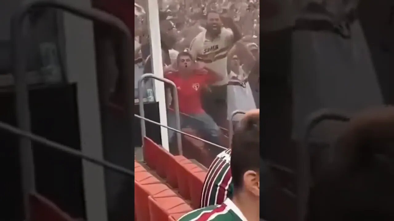 SÃO PAULINO BABACA IMITANDO MACACO 🐒 PARA A TORCIDA DO FLUMINENSE #shorts #racismo #nojento